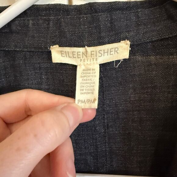 Eileen Fisher Delave Organic Linen Blazer - Picture 4 of 6